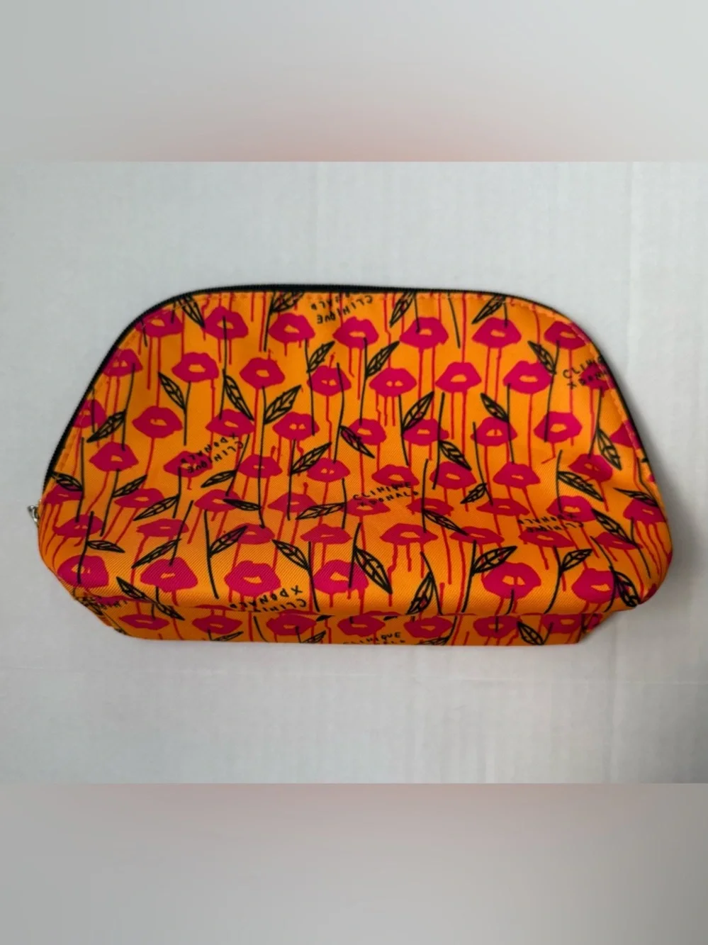 Clinique X Donald Robertson Collaboration Cosmetic Makeup Bag